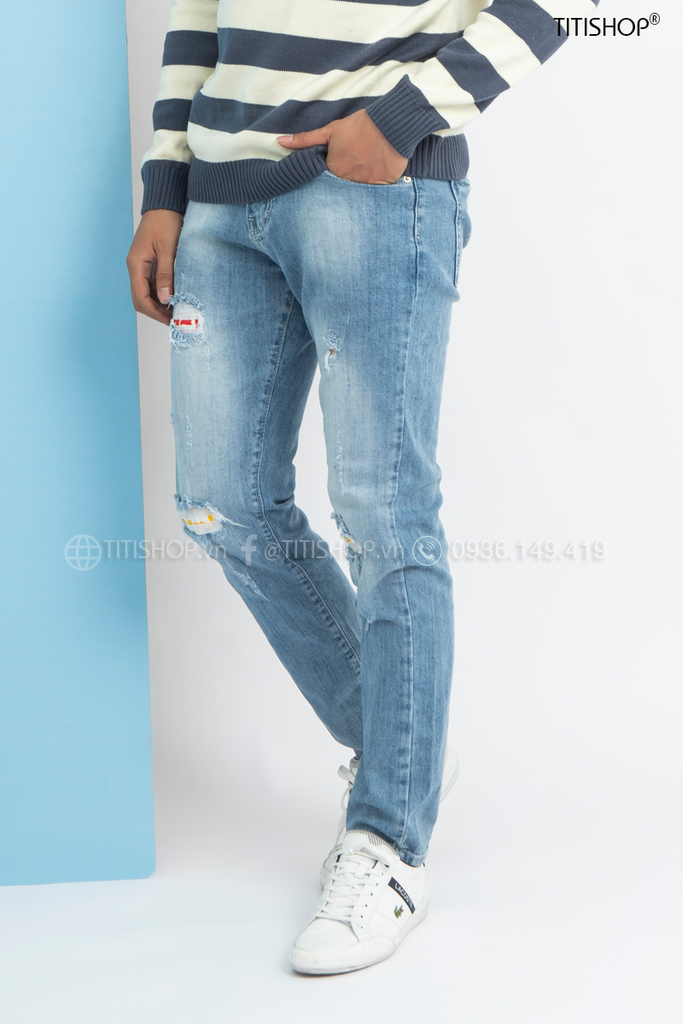 Quần Jeans Nam TiTiShop QJ346 WAX Cao Cấp