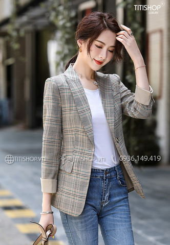 Áo vest Blazer nữ Titishop ANN266 Luxury