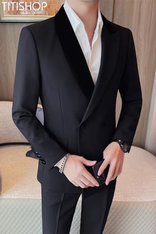 Tuxedo Nam Titishop 2 Nút (S-4XL)