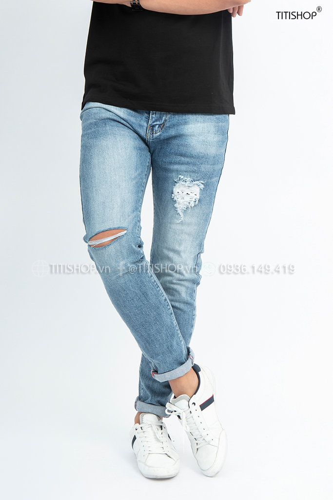 Quần Jeans Nam TiTiShop QJ348 WAX Cao Cấp