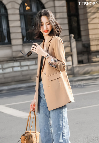 Áo vest Blazer nữ Titishop ANN258 Luxury