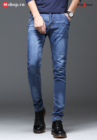 Quần jeans Nam Titishop QJ278 Wax Co giãn