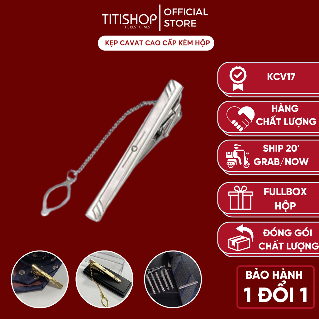 Kẹp Cà Vạt TITISHOP KCV17