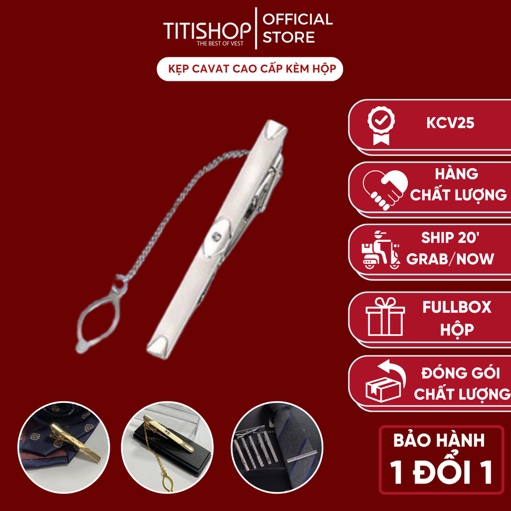 Kẹp Cà Vạt TITISHOP KCV25