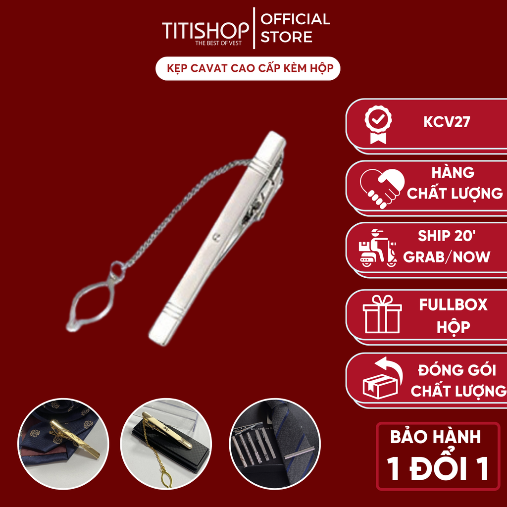 Kẹp Cà Vạt TITISHOP KCV27