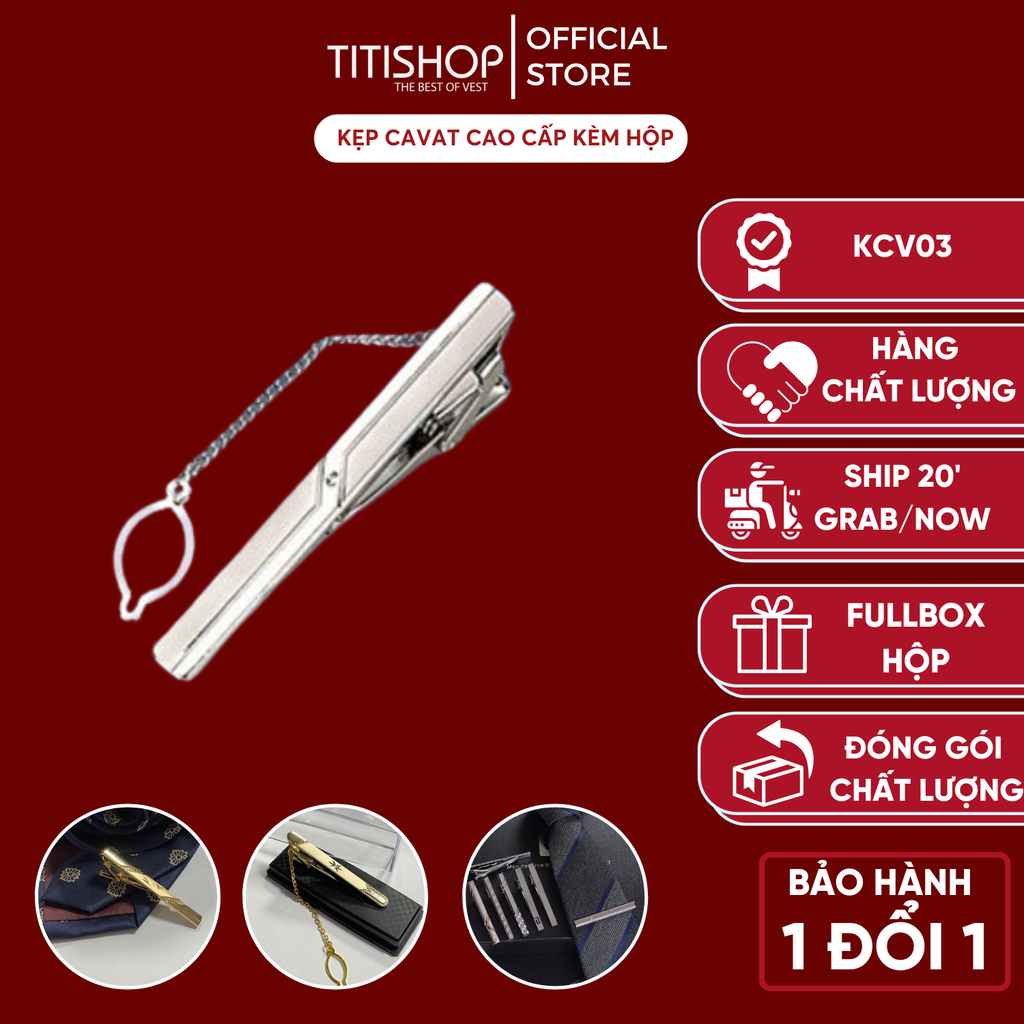 Kẹp Cà Vạt TITISHOP KCV03
