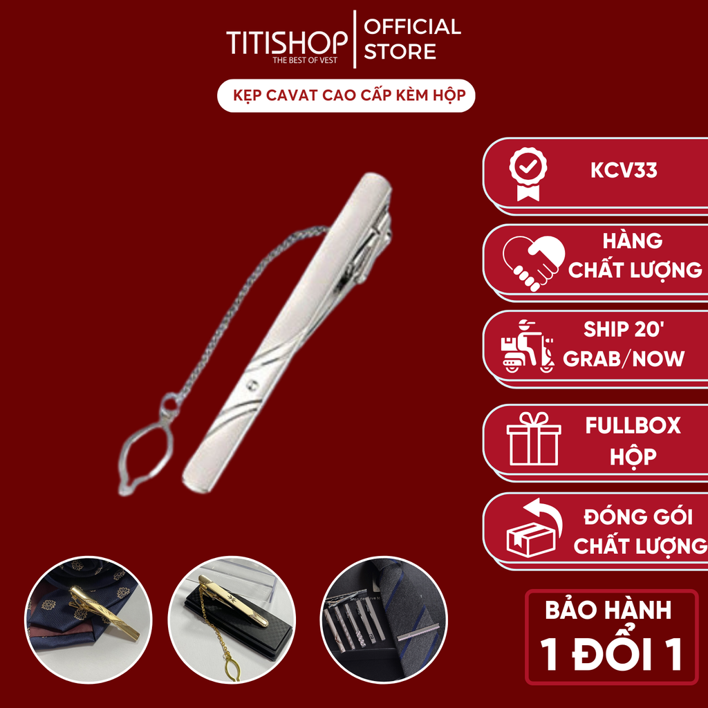 Kẹp Cà Vạt TITISHOP KCV33