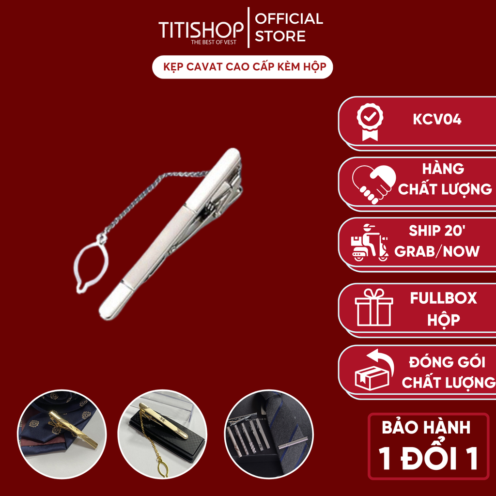 Kẹp Cà Vạt TITISHOP KCV04