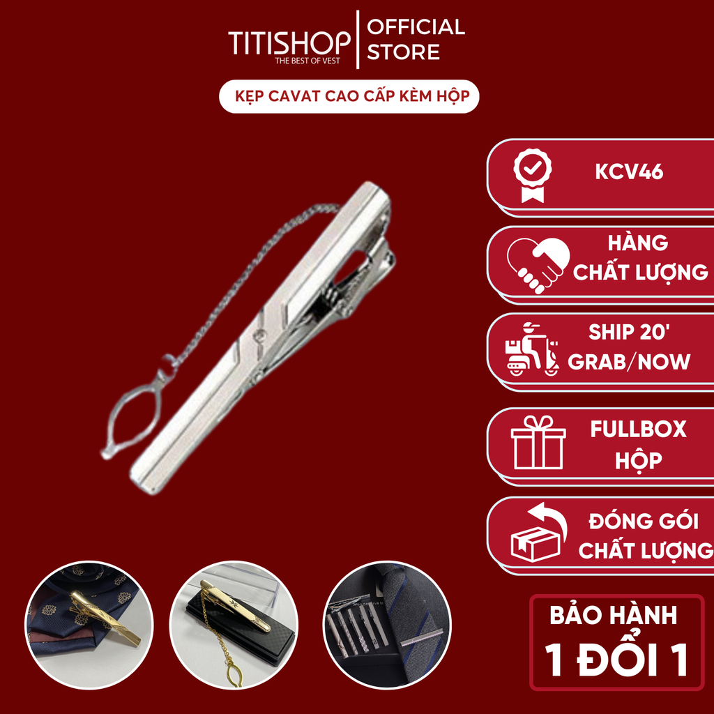 Kẹp Cà Vạt TITISHOP KCV46