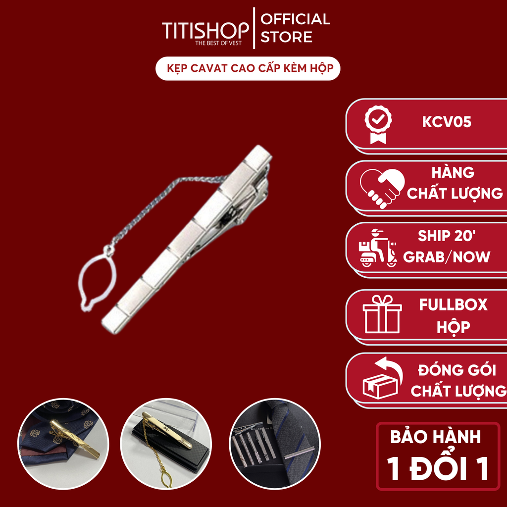 Kẹp Cà Vạt TITISHOP KCV05