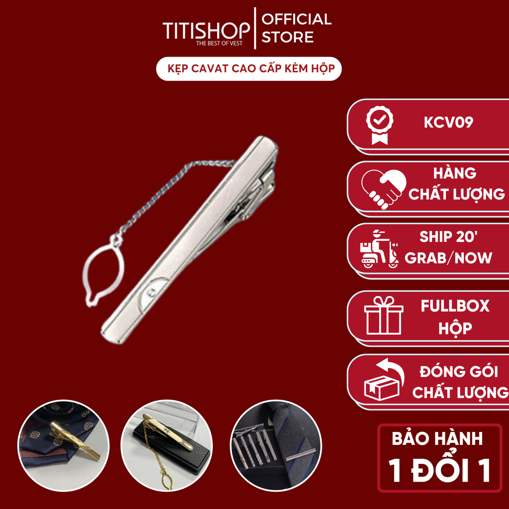 Kẹp Cà Vạt TITISHOP KCV09