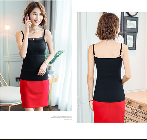 Áo Lót dây mặc vest Titishop AOL37 đen