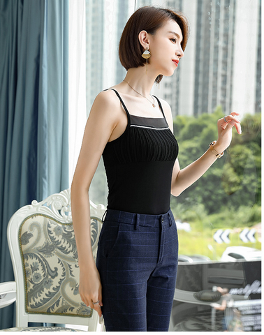 Áo lá mặc vest Titishop AOL144 Đen