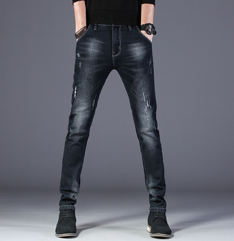 Quần jeans Nam Titishop QJ274 Wax co giãn