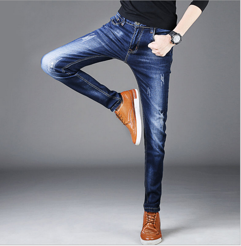 Quần jeans Nam Titishop QJ275 Wax Co giãn