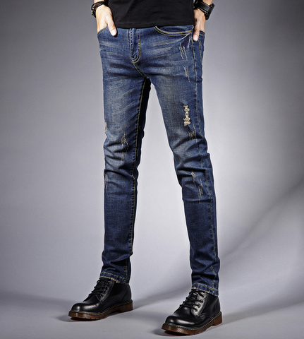 Quần jeans Nam Titishop QJ279 Wax Co giãn