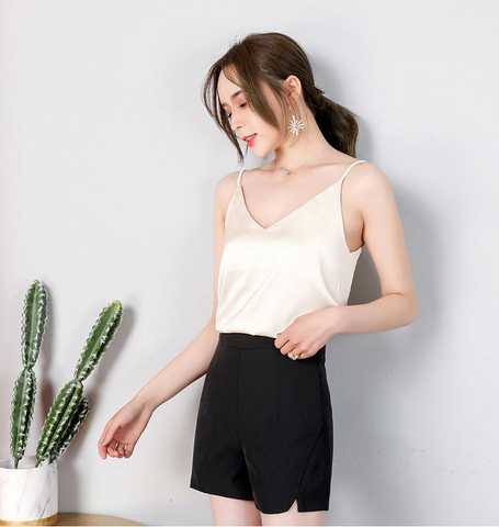 Camisole Mặc vest Titishop AOL179 Kem