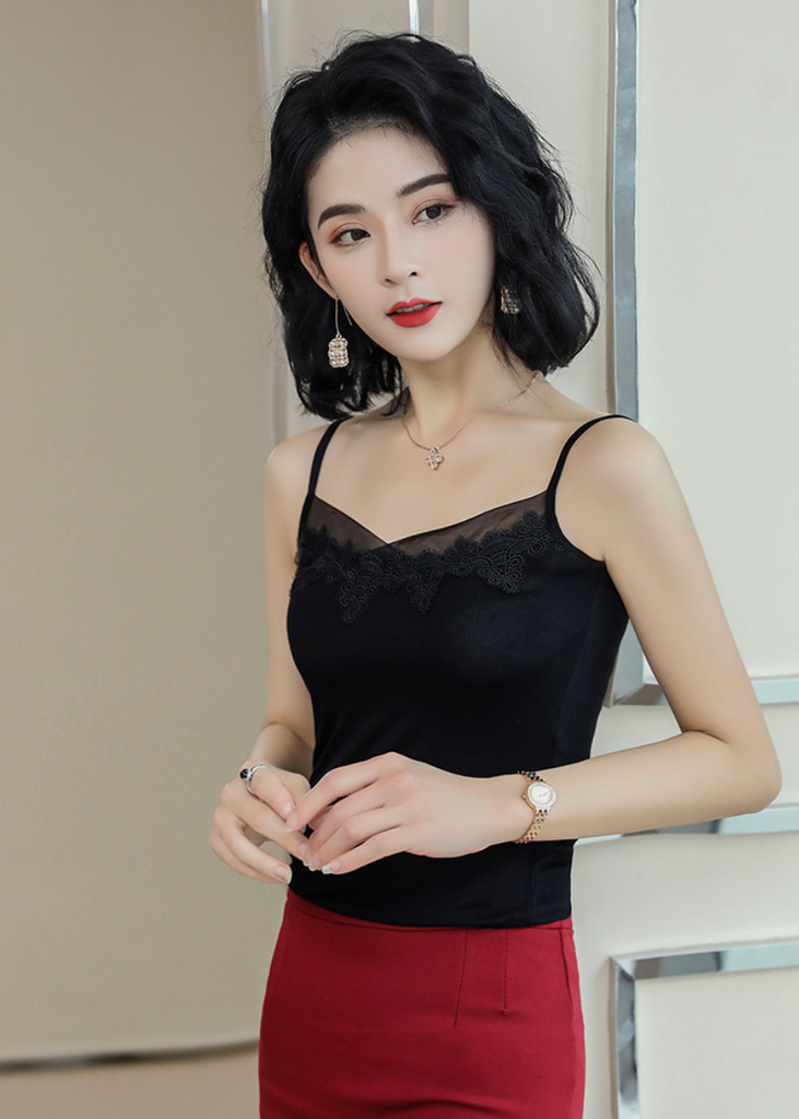 Camisole Mặc Vest Titishop AOL220 Đen