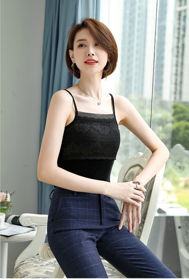 Camisole Mặc Vest Titishop AOL37 Đen