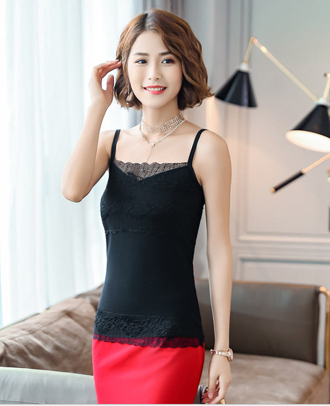 Camisole Mặc Vest Titishop AOL244 Đen