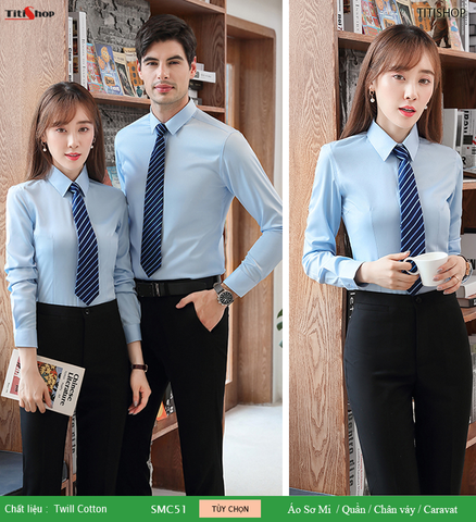 Đồng phục sơ mi Titishop SMC51 ( Twill )