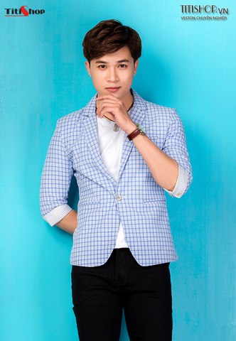 Áo vest Nam Titishop VN346 Xanh tay lững