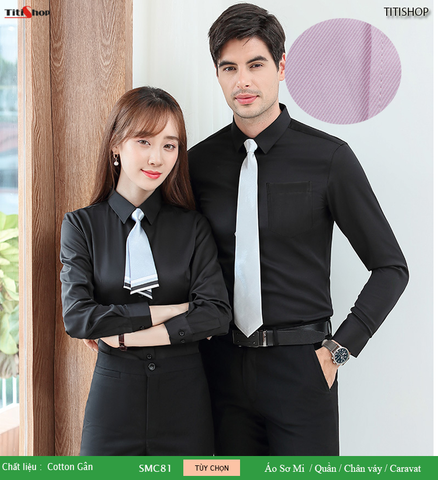 Đồng phục sơ mi Titishop SMC81 ( Cotton Gân )