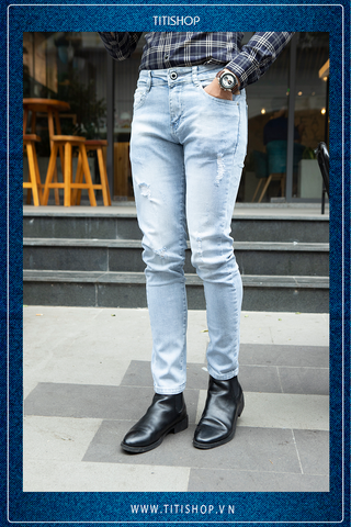 Quần Jeans Nam TiTiShop QJ367 WAX Cao Cấp