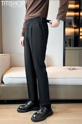 Quần Tây SideTab AHH97K3 Đen ( Slimfit )