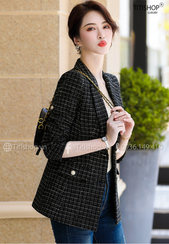 Áo vest Blazer nữ Titishop ANN264 Luxury