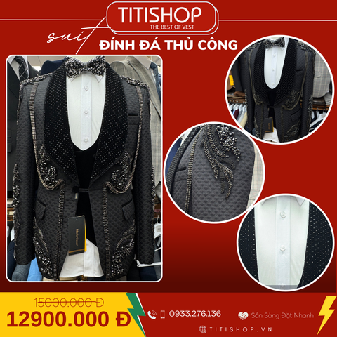 Suit TUXEDO Đính Đá Thủ Công Luxury