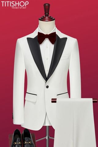 Tuxedo Titishop TXD12 Trắng (M-6XL)