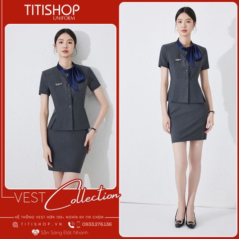 Áo Vest Nữ TITISHOP Tay Ngắn