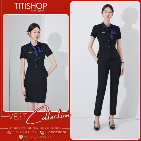 Áo Vest Nữ TITISHOP Tay Ngắn