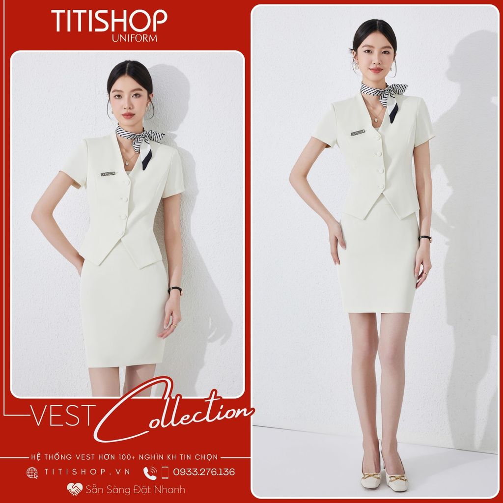 Áo Vest Nữ TITISHOP Tay Ngắn