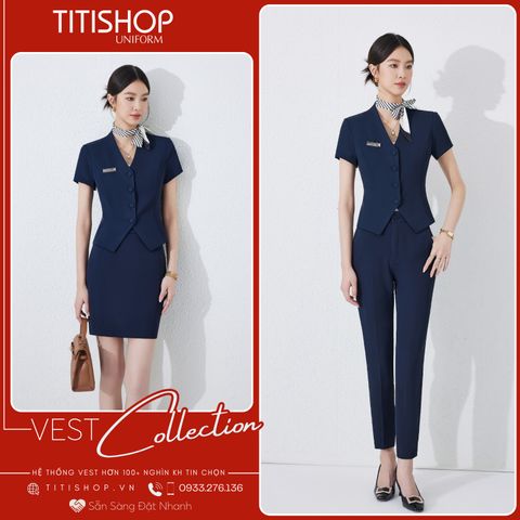 Áo Vest Nữ TITISHOP Tay Ngắn