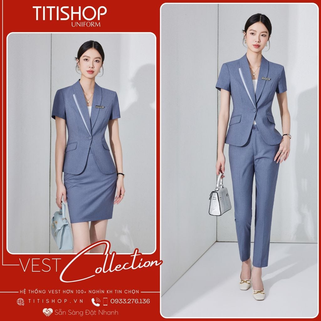 Áo Vest Nữ TITISHOP Tay Ngắn