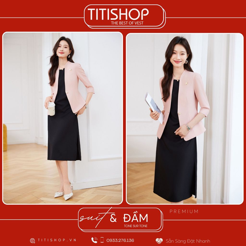 Áo Vest Nữ MIX Đầm TITISHOP