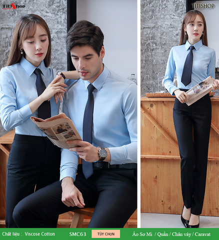 Đồng phục sơ mi Titishop SMC63 ( Viscose )