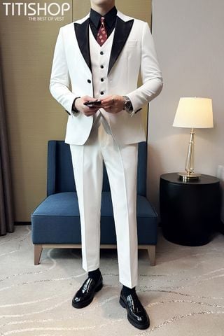 Tuxedo Titishop TXD12 Trắng (M-6XL)
