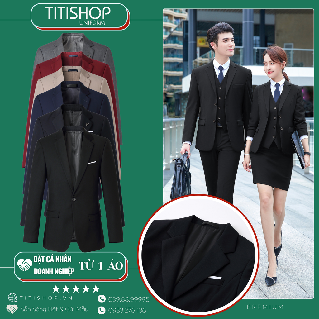 Đồng Phục Veston TITISHOP May Sẵn
