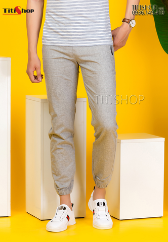 Quần Jogger Pants Titishop QK53 dây kéo túi