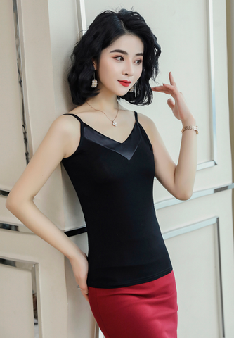 Áo Lót dây mặc vest Titishop AOL76 đen