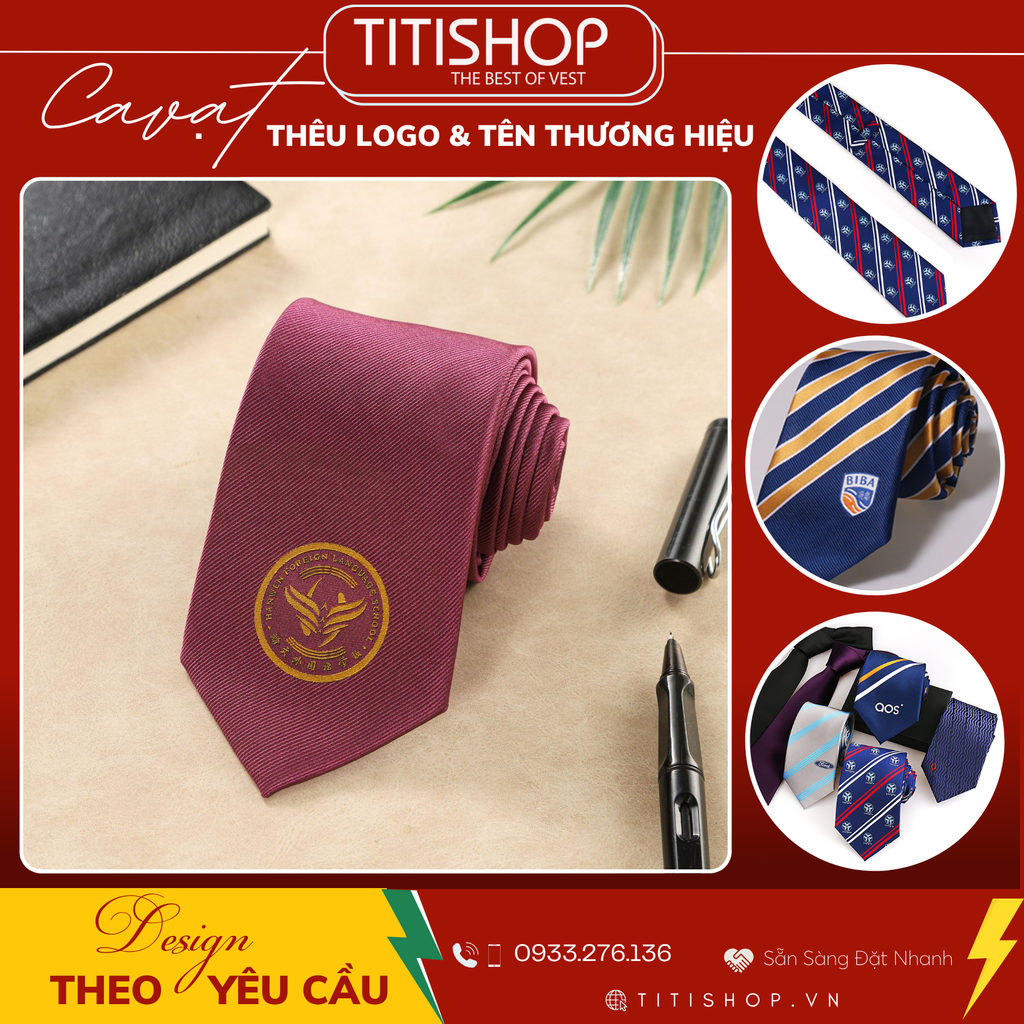 Dịch Vụ Thêu In Logo Caravat