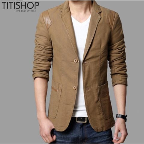 Áo Vest Khaki Nam SY5060 Premium Đen