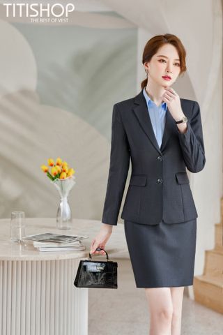 Áo Vest Nữ Titishop ACC1073K4 Xám