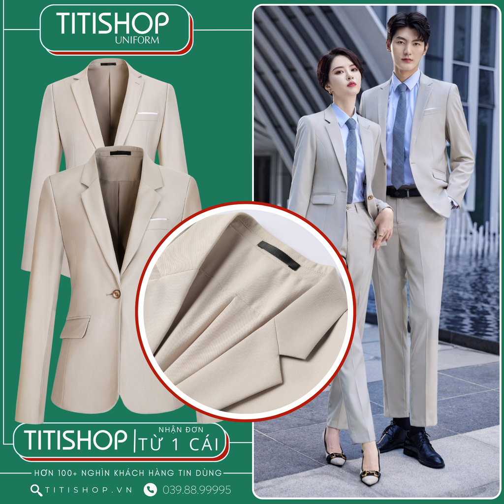Đồng Phục Veston TITISHOP May Sẵn