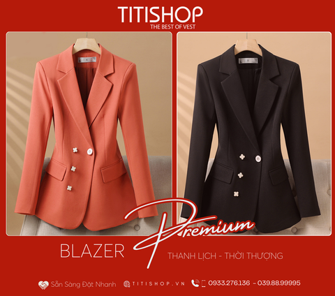 Áo Blazer Nữ Titishop (S-4XL )