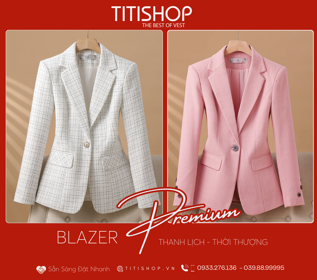 Áo Blazer Nữ Titishop (S-4XL )