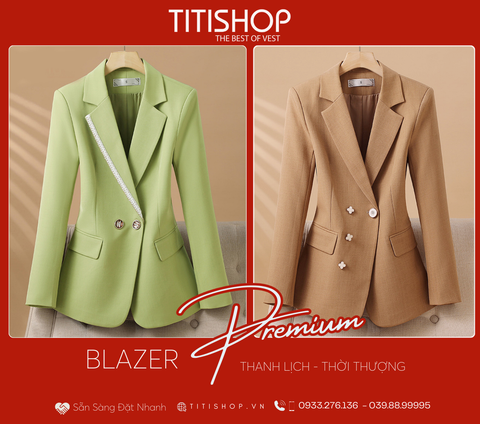 Áo Blazer Nữ Titishop (S-4XL )